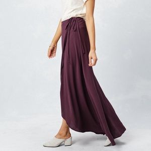 Vici Lovestitch plum wrap skirt
